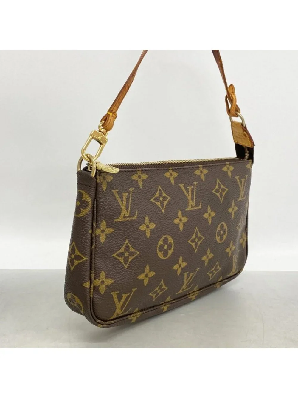 Louis Vuitton Pouch Monogram Pochette Brown